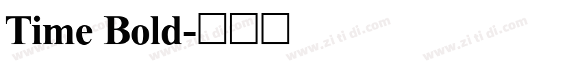 Time Bold字体转换